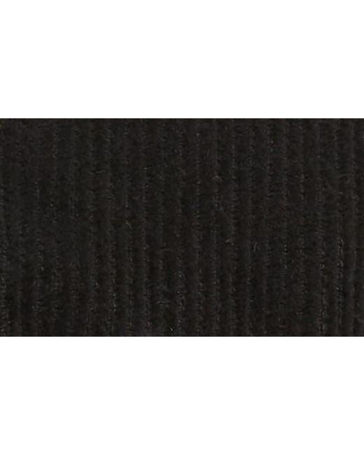 Palm Angels Black Logo Embroidered Corduroy Baseball Cap for men