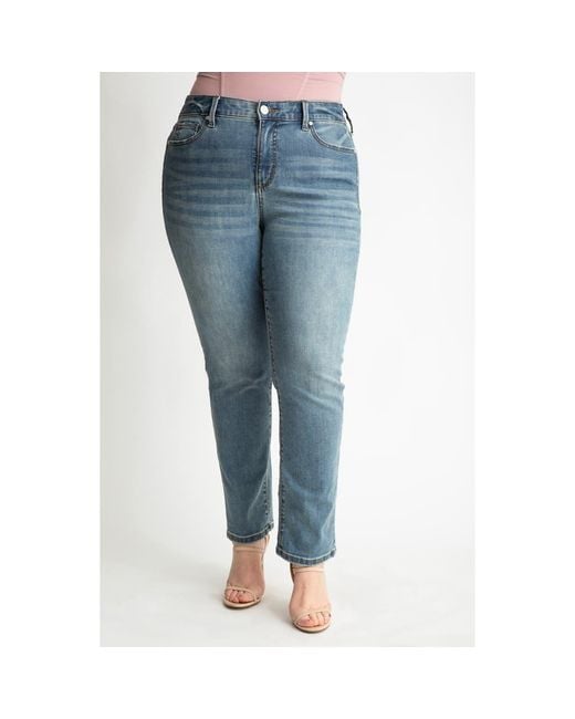 Slink Jeans Blue High Waist Straight Leg Jeans
