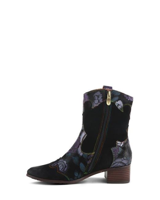 Spring Step Black Lady Luck Western Bootie