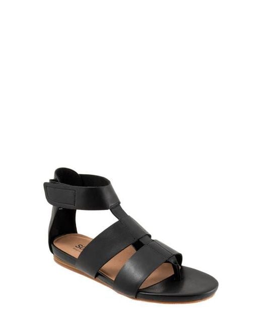 Softwalk® Black Cabo Gladiator Sandal