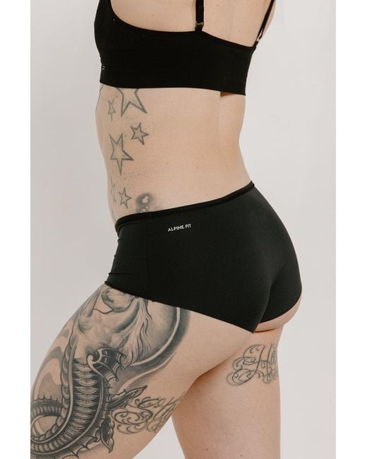 Alpine Fit Black Athletic Hipster