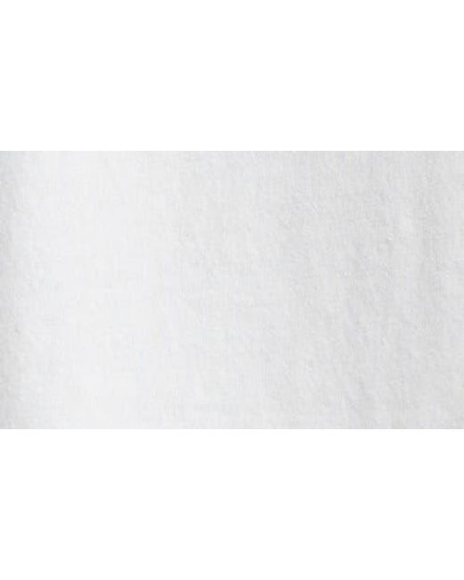 MM6 by Maison Martin Margiela White Numeric Logo Patch T-Shirt for men