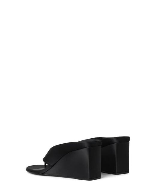 Alaïa Black Cube Wedge Sandal