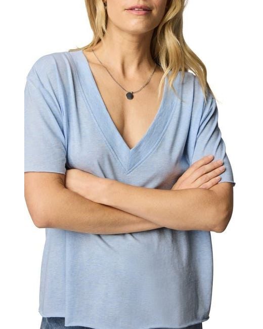 Splendid Blue Kacey V-Neck T-Shirt