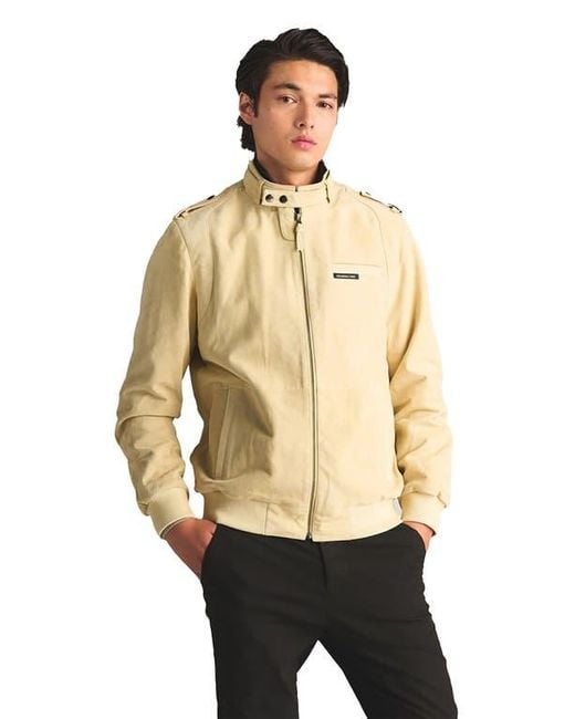 Members Only Natural Soft Suede Iconic Jacket for men