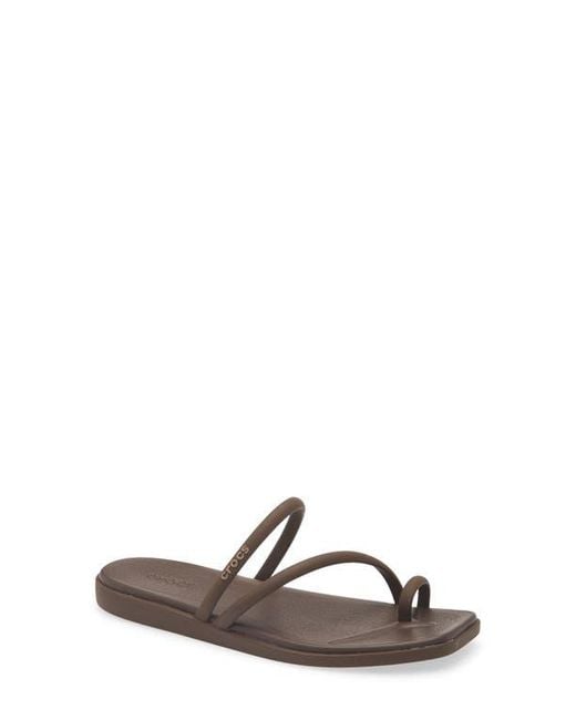 CROCSTM Brown Miami Toe Loop Sandal