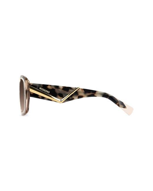 Missoni Brown 55Mm Gradient Rectangular Sunglasses