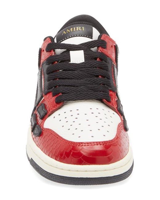 Amiri White Skeleton Low Top Sneaker for men