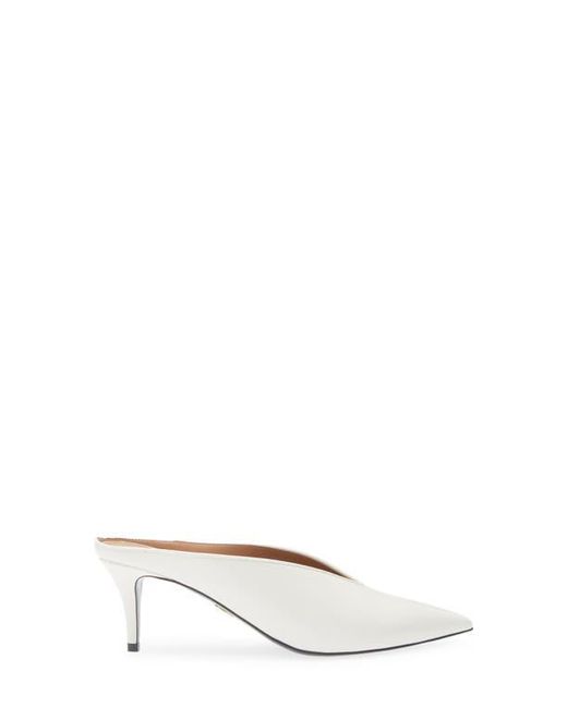 Stella McCartney Natural Brushed Pointed Toe Mule Pump