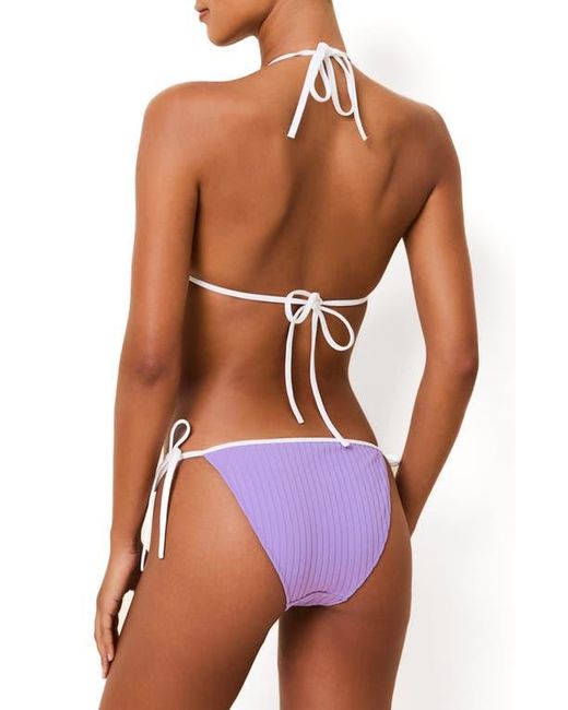 Solid & Striped Blue Iris Rib Bikini Bottoms