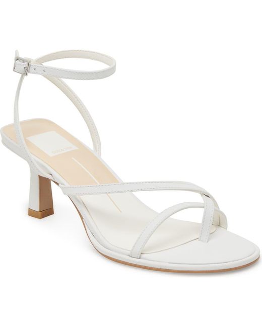 Dolce Vita White Morah Ankle Strap Sandal