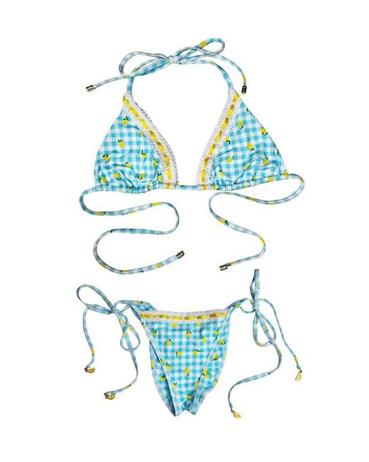 Beach Bunny Swimwear Multicolor Spritz Skimpy Bottom