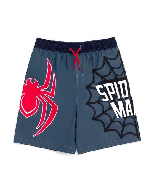 Marvel Blue Spider- Upf 50+ Swim Trunks for men