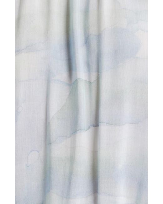 Cloth & Stone Blue Bubble Tank Top