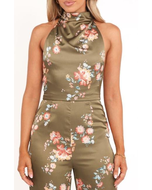 Petal & Pup Multicolor Holly Floral Print Halter Jumpsuit