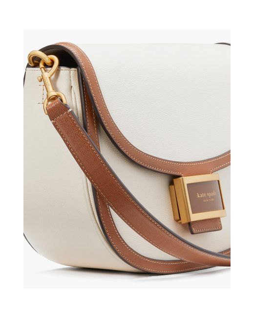 Kate Spade White Katy Textured Leather Convertible Shoulder Bag