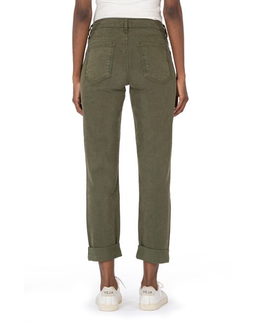 Kut From The Kloth Green Catherine Mid Rise Boyfriend Jeans