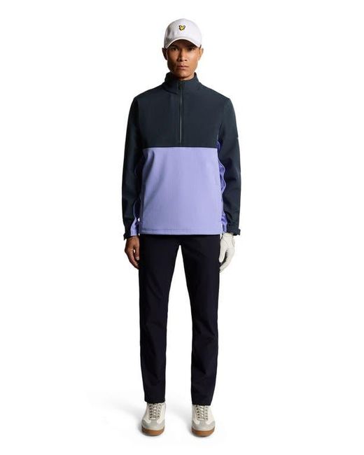 Lyle & Scott Blue Half Zip Windbreaker Jacket for men
