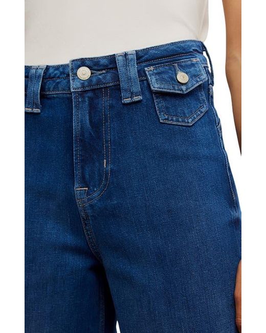 Free People Blue Kellee High Waist Wide Leg Palazzo Jeans