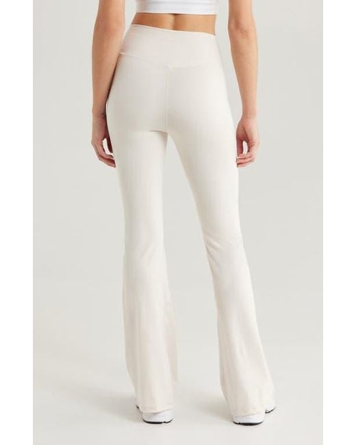 PacSun White Crossover Flare Leg Yoga Pants