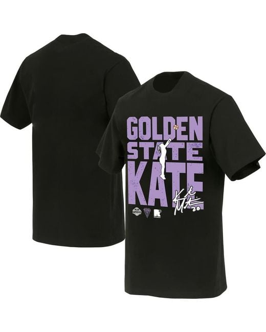 round21 Black Kate Martin Golden State Valkyries Jump Shot Player Signature T-Shirt