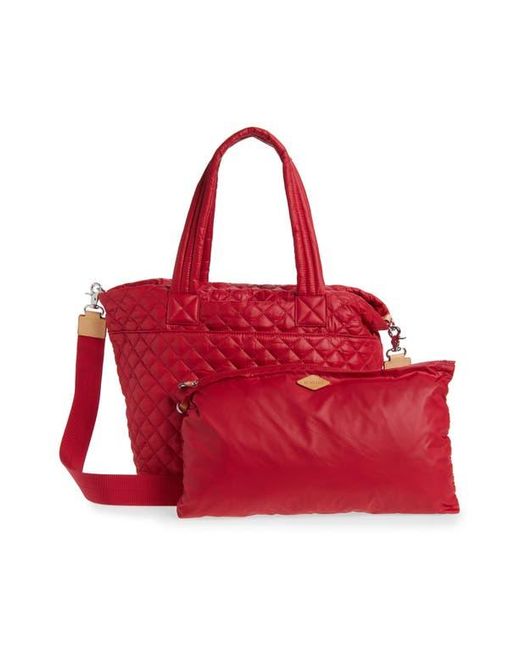 MZ Wallace Red Medium Metro Deluxe Tote