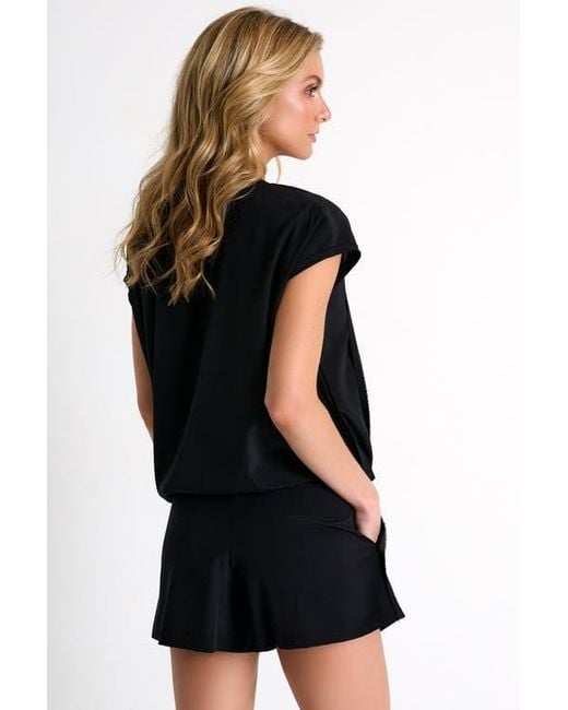 Shan Black Silk Shorts