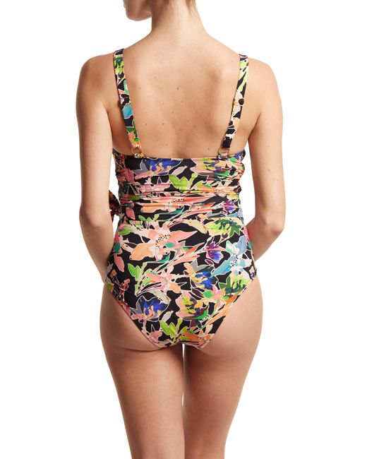 Hanky Panky Multicolor Wrap Front One-piece Swimsuit