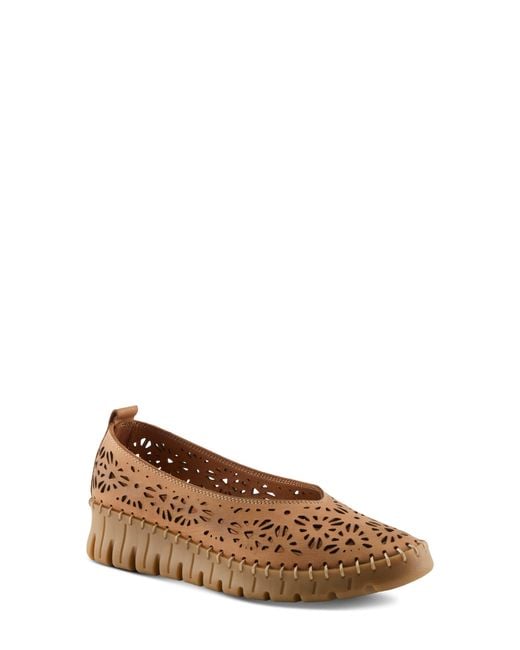 Spring Step Brown Carosa Wedge Pump