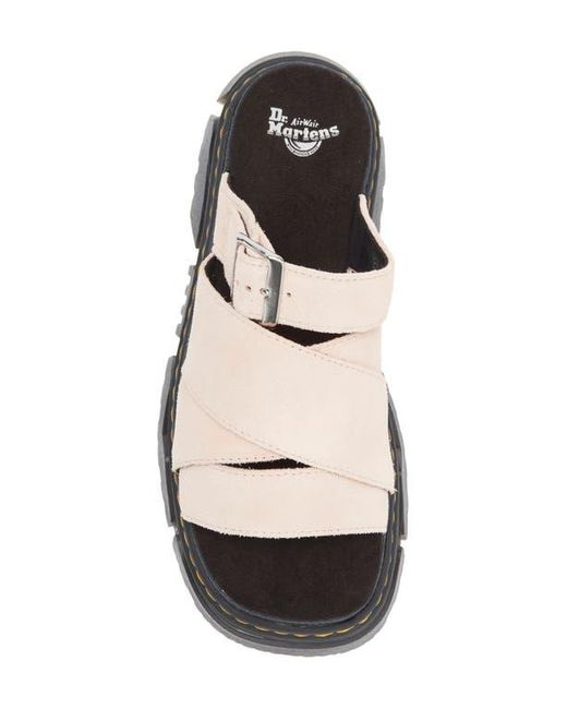 Dr. Martens Black Mattison Platform Slide Sandal