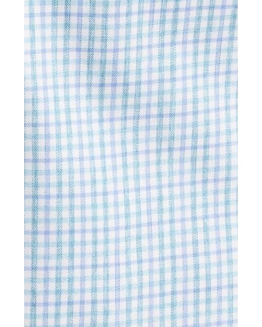 Johnnie-o Blue Koby Gingham Performance Button-Down Shirt for men