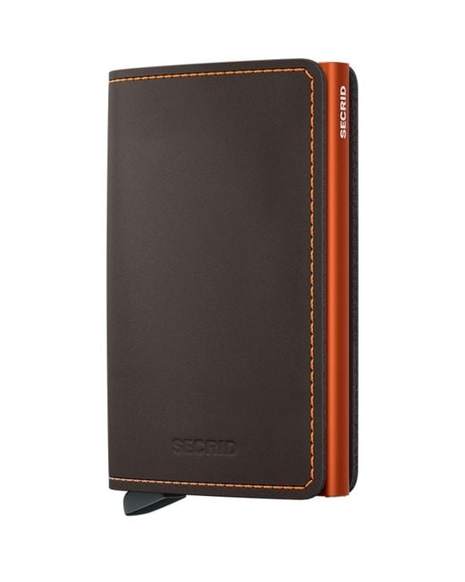 Secrid Brown Slimwallet Matte for men