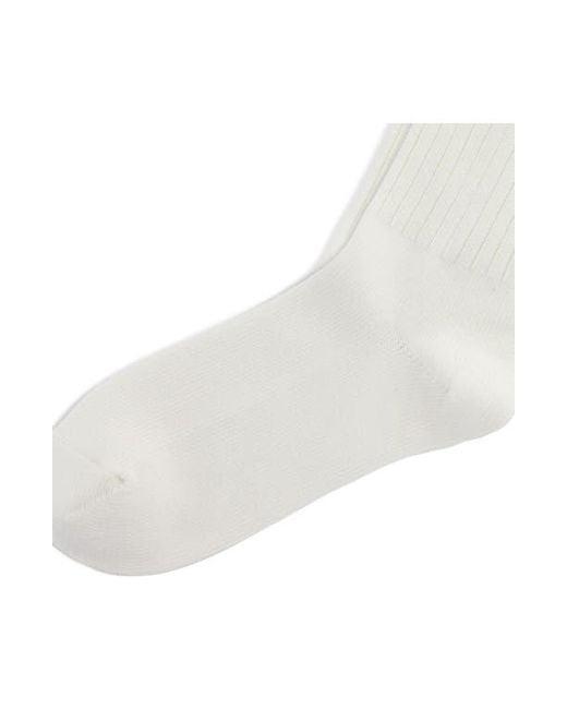 Polo Ralph Lauren White Basic Crew Socks