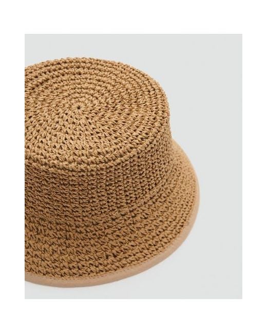 Mango Natural Crochet Bucket Hat