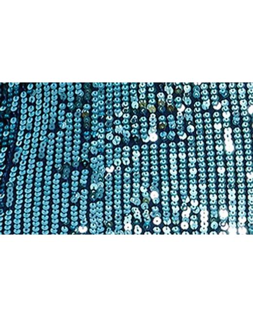Dress the Population Blue Iris Sequin Gown
