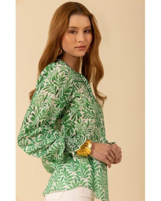 Hale Bob Green Cheyenne Voile Top