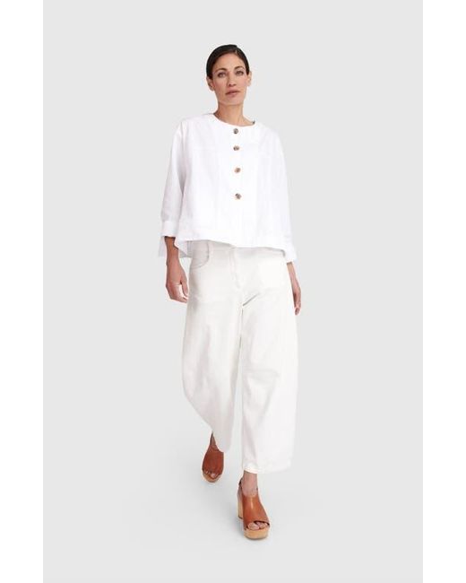 Alembika White Side Streets Topper Jacket