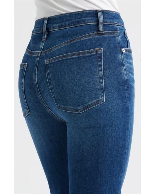 FRAME Blue The Icon High Waist Flare Jeans