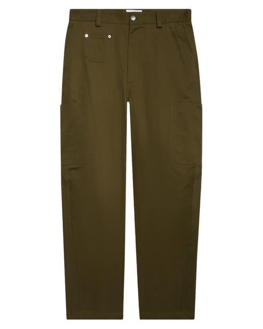 Givenchy Green Cotton Canvas Cargo Trousers for men