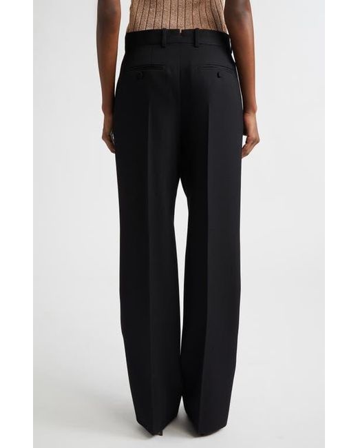 Tom Ford Black Pleated Wool Pants