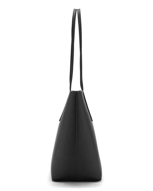 Mango Black Double Handle Shopper Tote