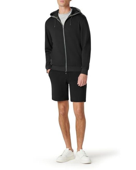 Bugatchi Black Full Zip Hoodie for men