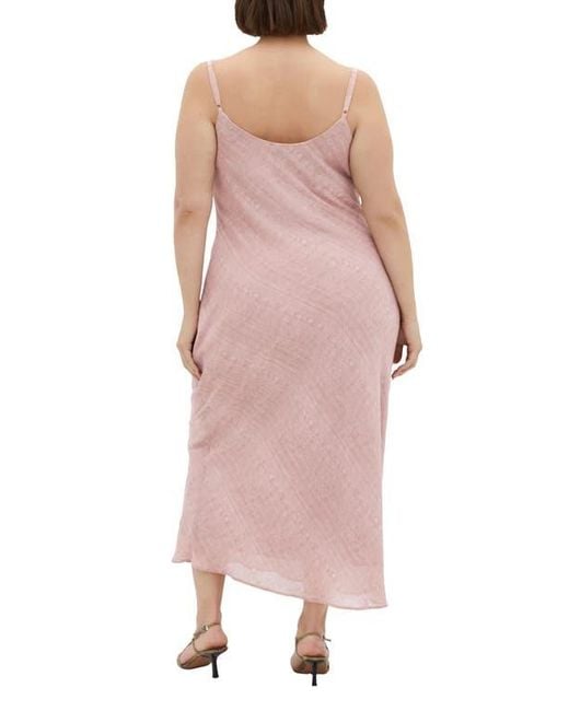 City Chic Pink Cowl Neck Slipdress