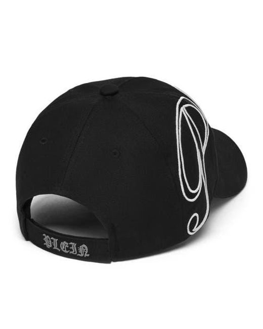 Philipp Plein Black Baseball Cap