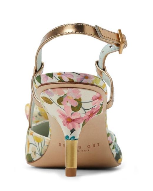 Ted Baker Metallic Romy Pointed Toe Slingback Pump