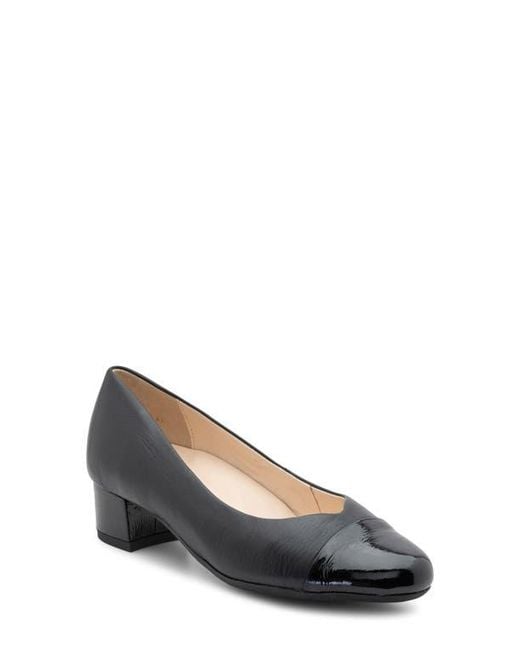Ara Blue Nanette Block Heel Pump