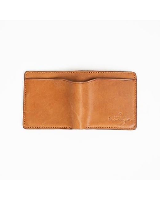 Minga Brown Leather Foldable Wallet for men
