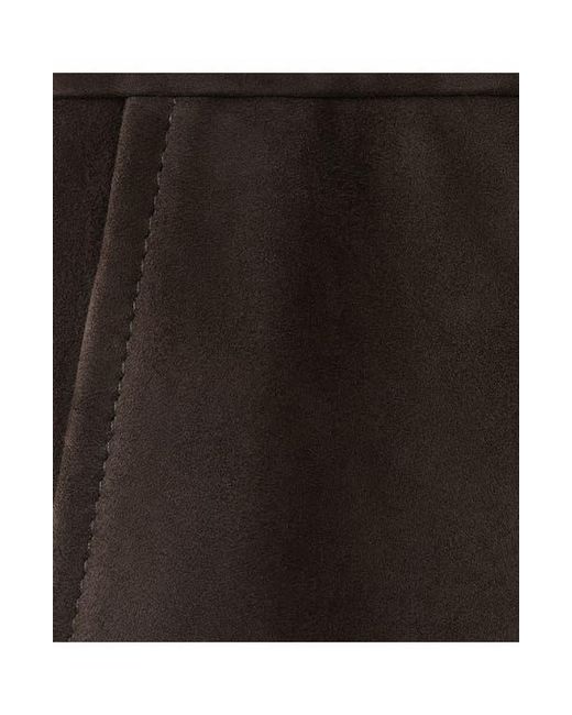Mango Black Suede Shorts