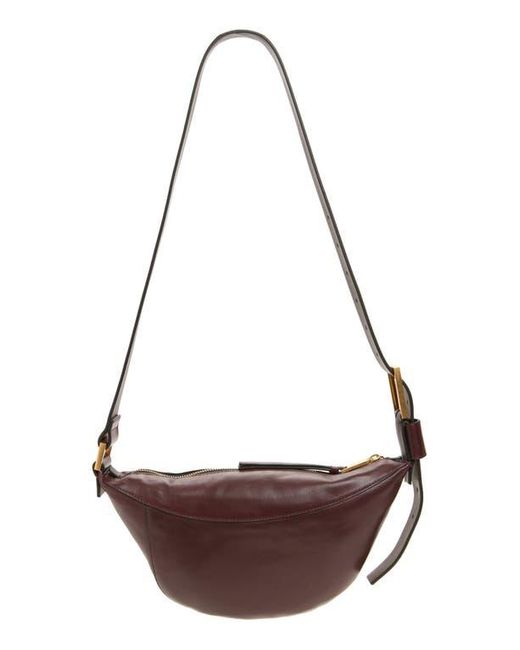 AllSaints Red Luna Leather Crossbody Bag