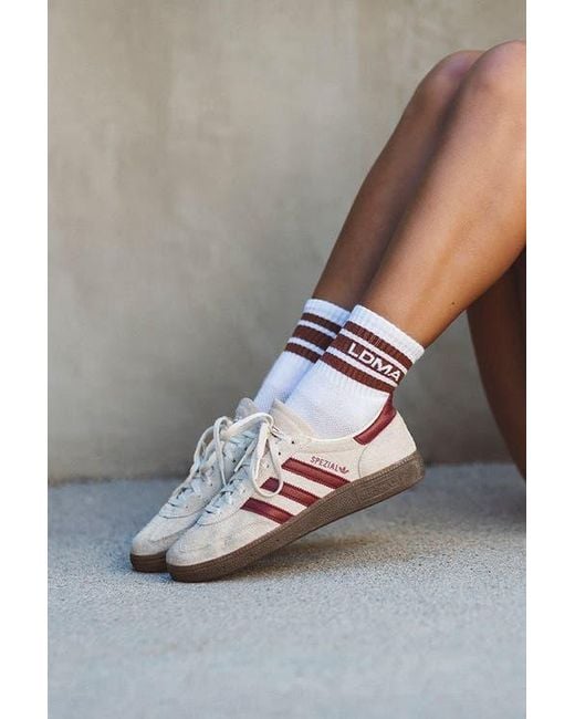 LDMA White Mid Sock
